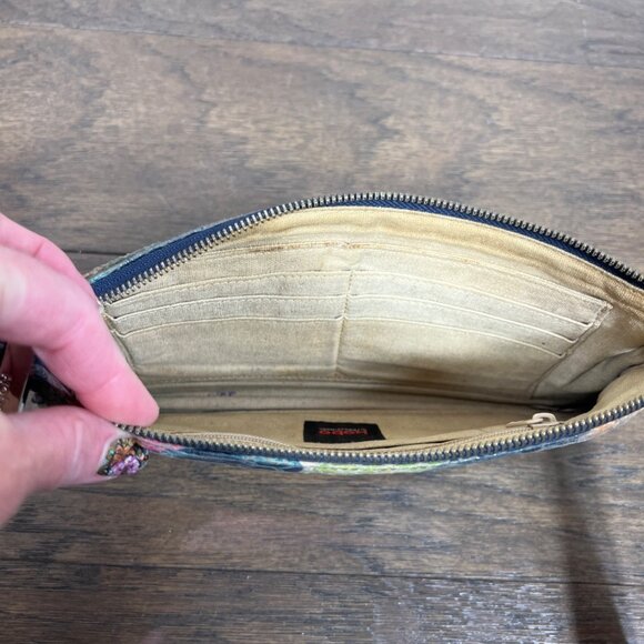 HOBO Zoe Floral Snakeskin Print Embossed Wristlet Multicolor - Picture 5 of 6